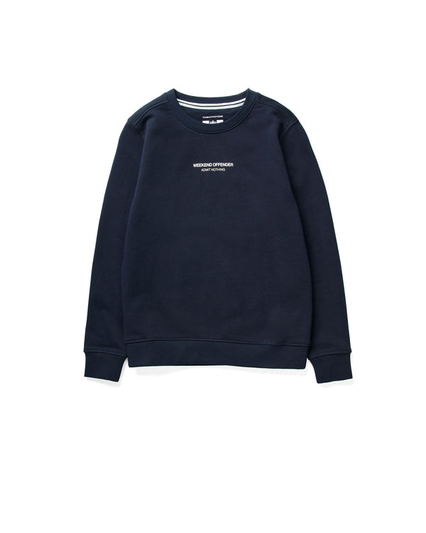 Kids Raval Sweatshirt Navy/White