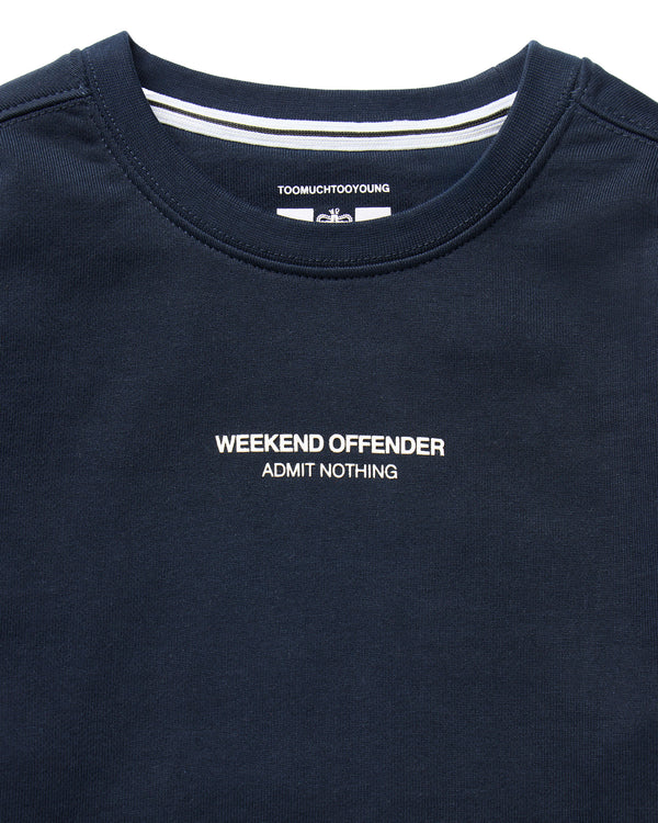 Kids Raval Sweatshirt Navy/White