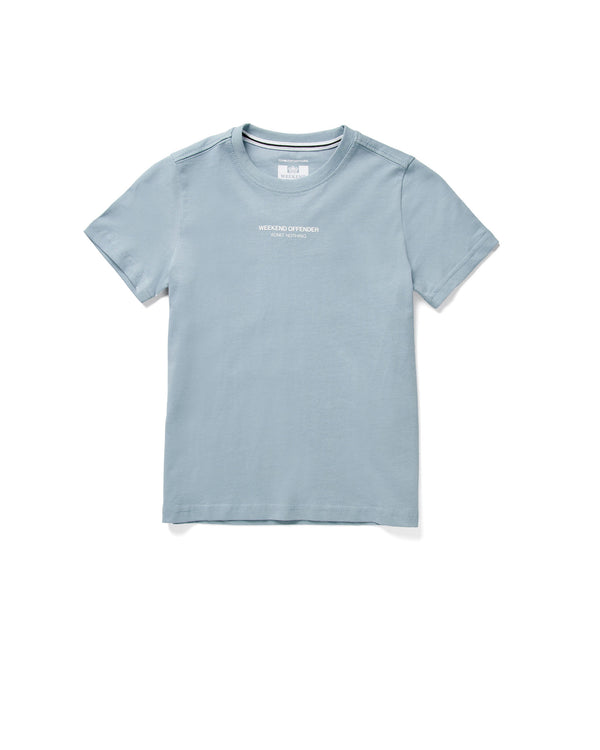 Kids Millergrove T-Shirt Blue Tourmaline/White