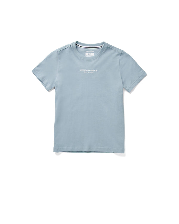Millergrove Kinder-T-Shirt Blau Turmalin/Weiß