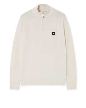 Maglione Isser con cerniera a un quarto, avorio