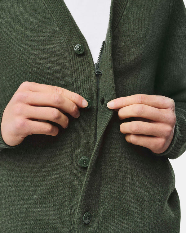 Lauda Woll-Cardigan Schwarzwaldgrün