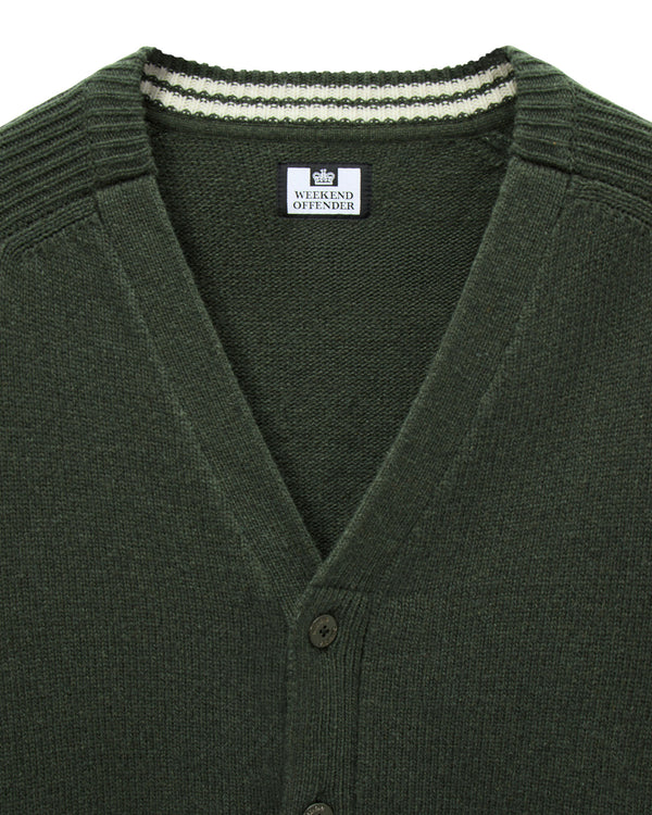 Lauda Woll-Cardigan Schwarzwaldgrün