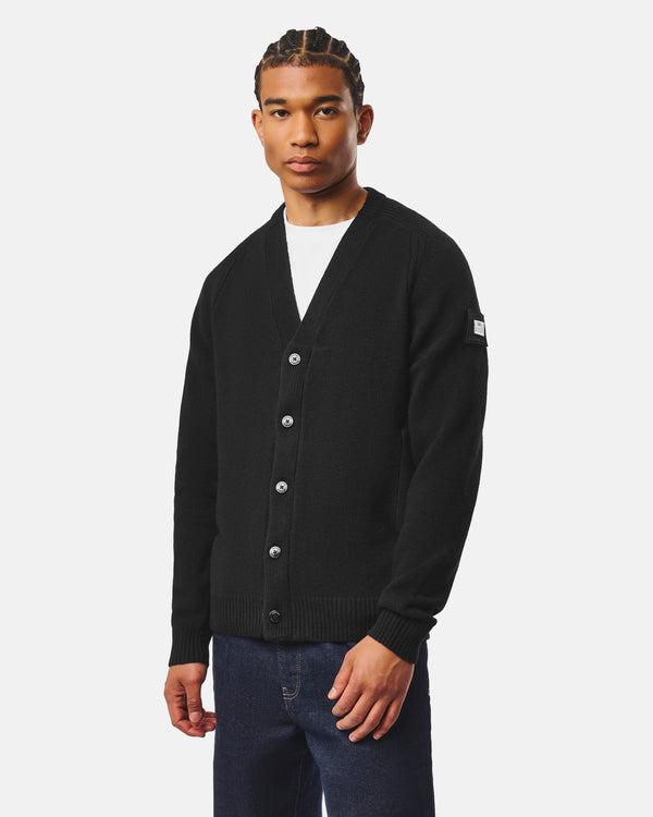 Lauda Wollstrickjacke Schwarz