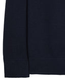 Pierre Knitted Quarter Zip Sweater Navy
