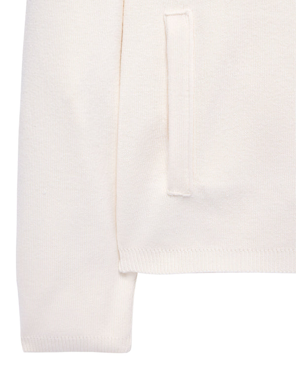 Enzo Knitted Hooded Sweater Ivory