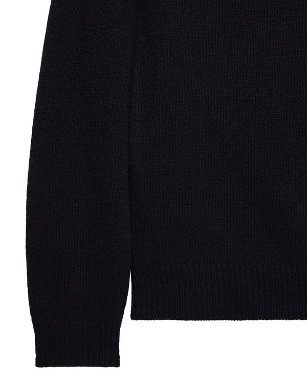 Zagreb Knitted Wool Sweater Black