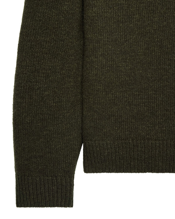 Zagreb Knitted Wool Sweater Castle Green