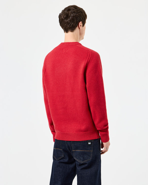 Zagreb Knitted Wool Sweater Cayenne Red