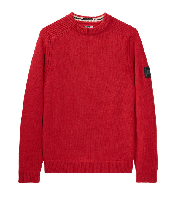 Zagreb Knitted Wool Sweater Cayenne Red