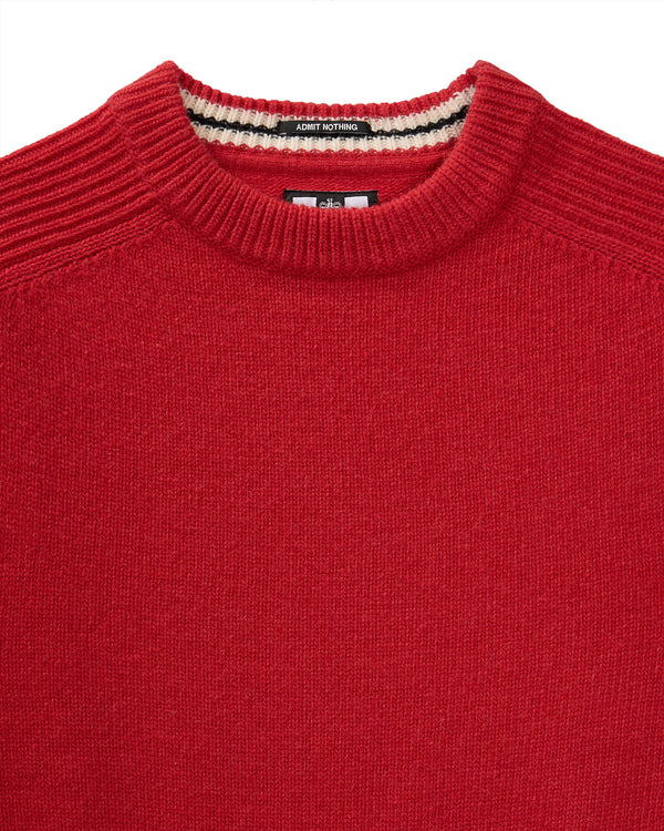 Zagreb Knitted Wool Sweater Cayenne Red