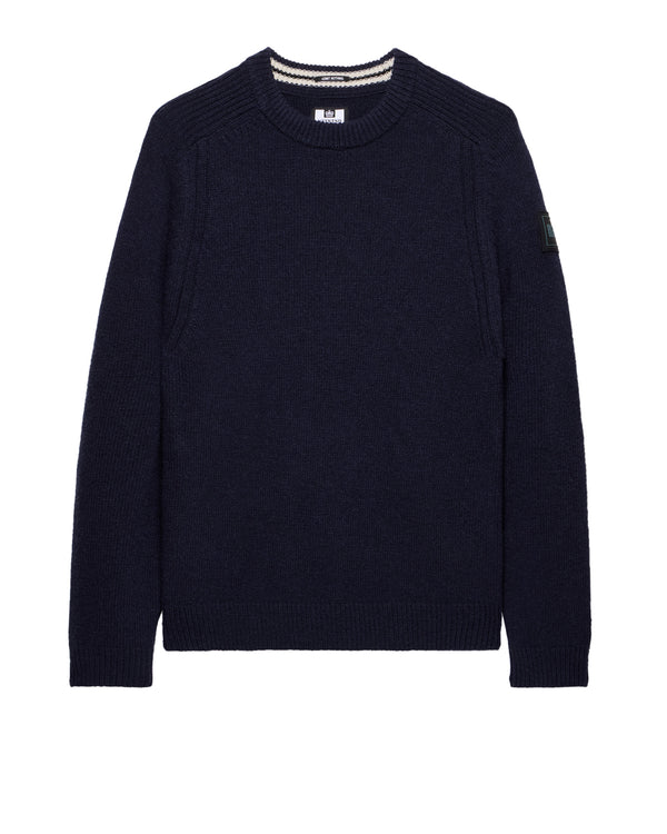 Zagreb Knitted Wool Sweater Navy