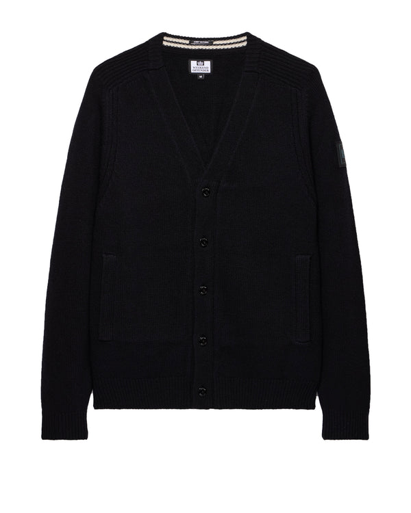 Lauda Knitted Wool Cardigan Black