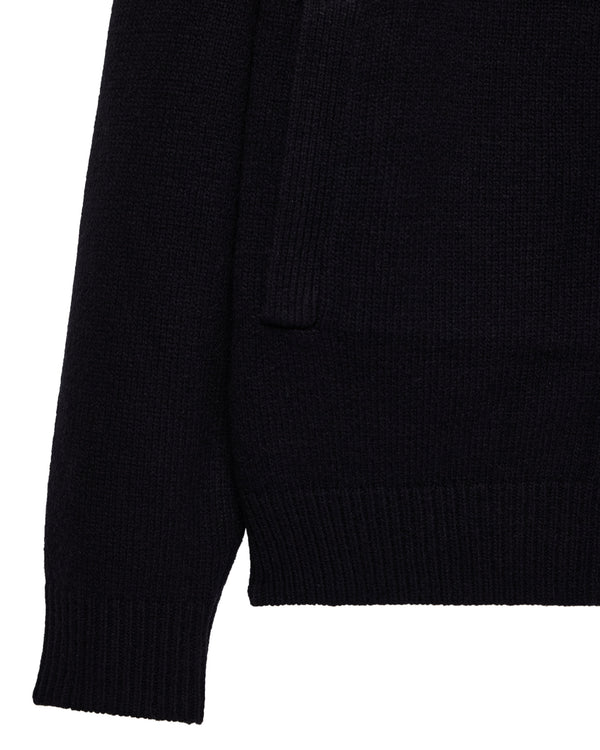 Lauda Knitted Wool Cardigan Black