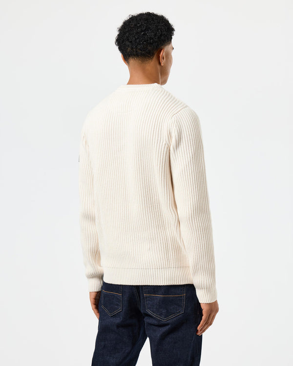 Couto Knitted Ribbed Sweater Ivory