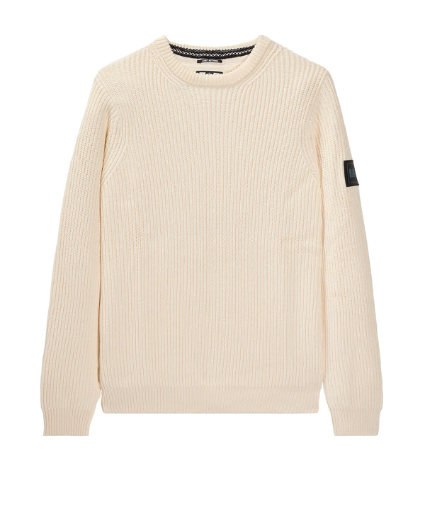 Couto Knitted Ribbed Sweater Ivory