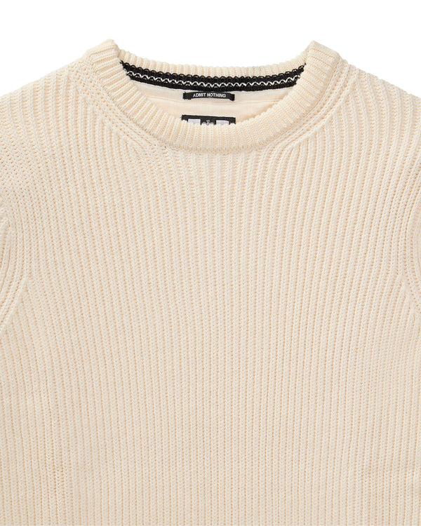 Couto Knitted Ribbed Sweater Ivory