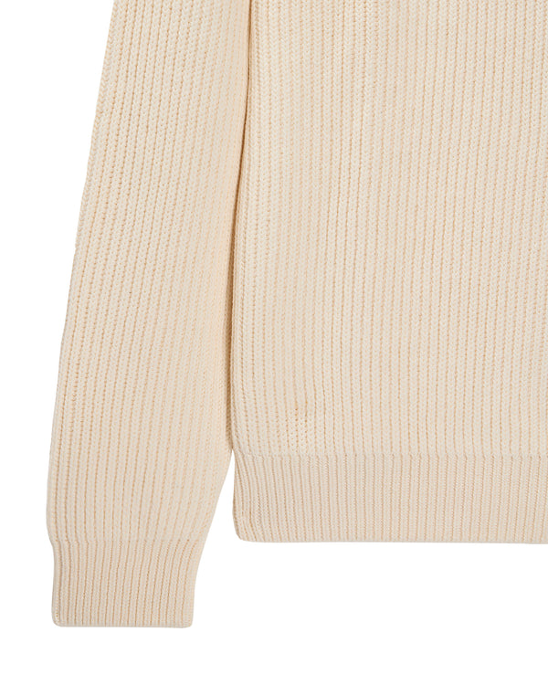 Couto Knitted Ribbed Sweater Ivory