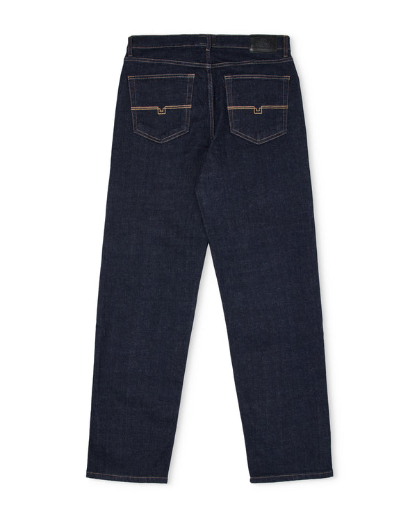 Loose Fit Denim Jeans Dark Rinse