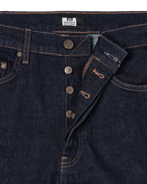 Loose Fit Denim Jeans Dark Rinse