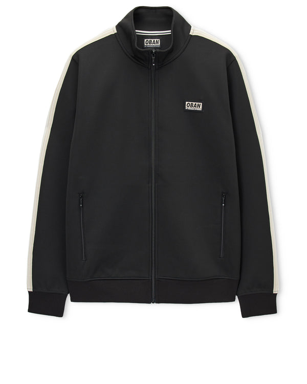 Woodburn Tricot Track Top Black