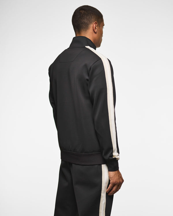 Woodburn Tricot Track Top Black