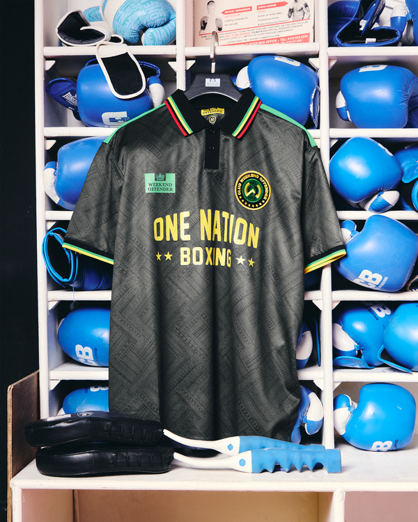 One Nation Fußballtrikot Schwarz