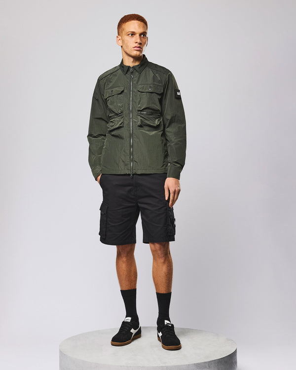 Shields Over-Shirt Black Forest Green