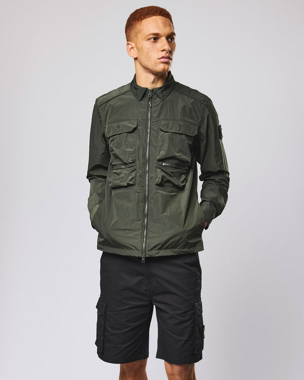 Shields Over-Shirt Black Forest Green