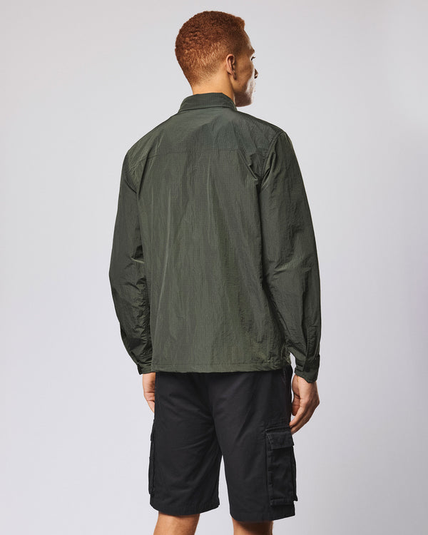 Shields Over-Shirt Black Forest Green