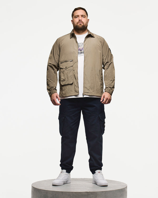 Plus Size - Vinnie Over-Shirt Tobacco Brown