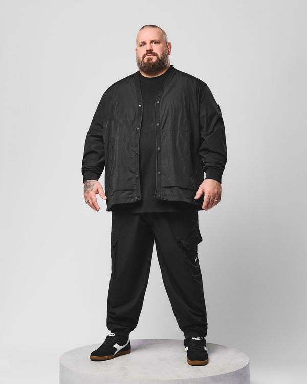 Plus Size - Ronson Over-Shirt Black
