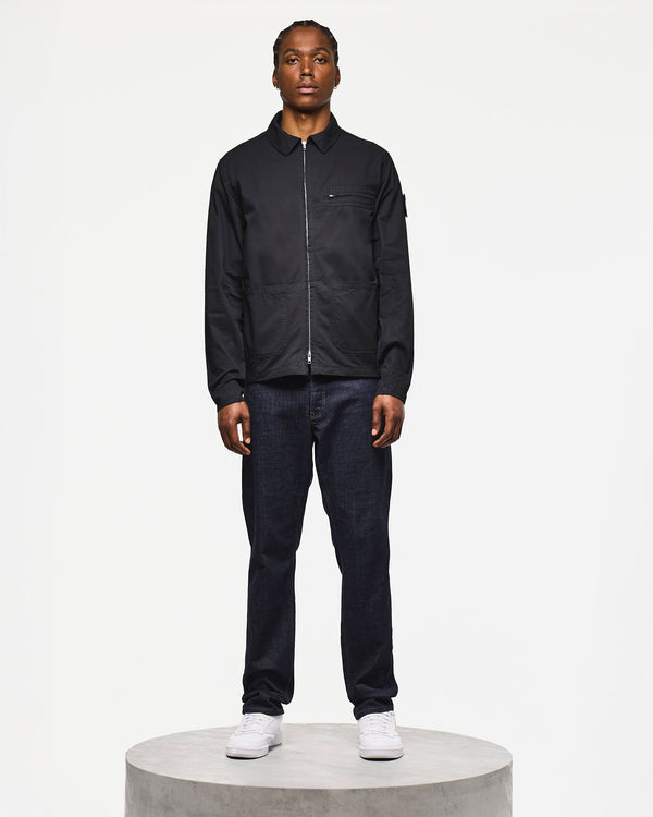 Caleb Überhemd Schwarz