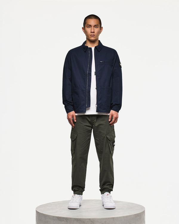 Caleb Überhemd Marineblau