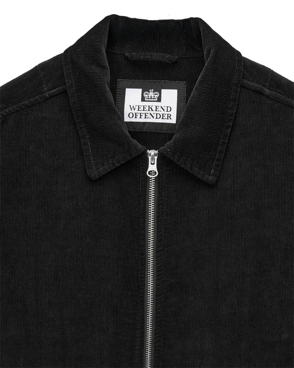 Croft Cord Over-Shirt Black