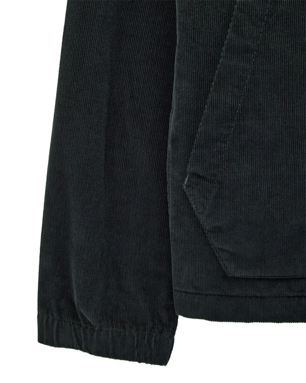 Croft Cord Over-Shirt Black Forest Green