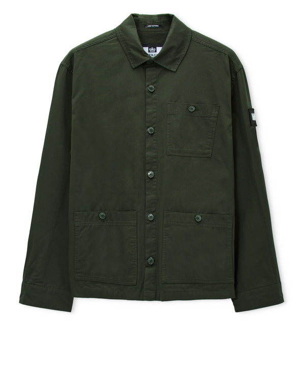 Hynde Over-Shirt Black Forest Green