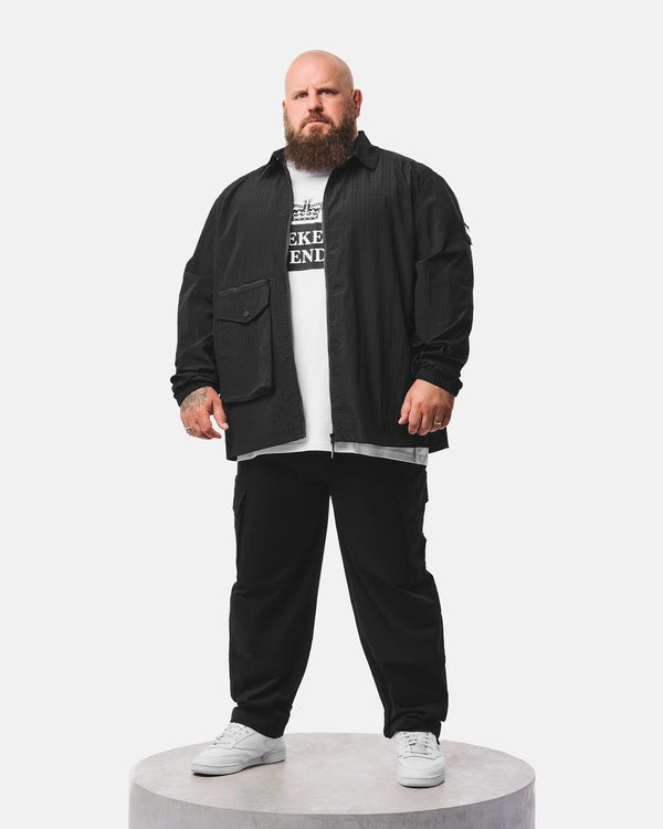 Plus Size - Vinnie Over-Shirt Black