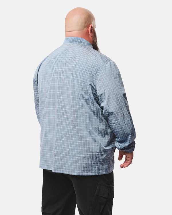 Plus Size - Vinnie Over-Shirt Peruvian Blue