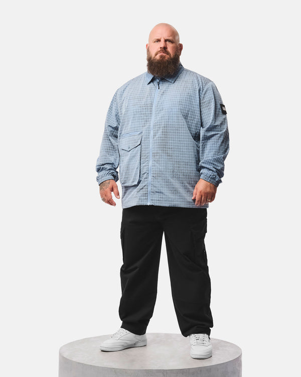 Plus Size - Vinnie Over-Shirt Peruvian Blue