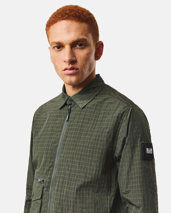 Vinnie Overshirt Black Forest Green