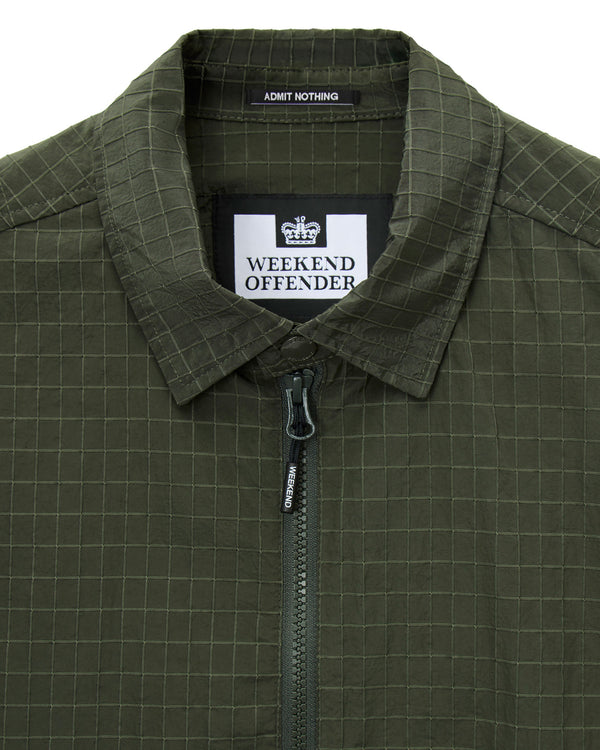Vinnie Overshirt Black Forest Green