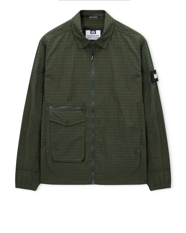 Vinnie Overshirt Black Forest Green