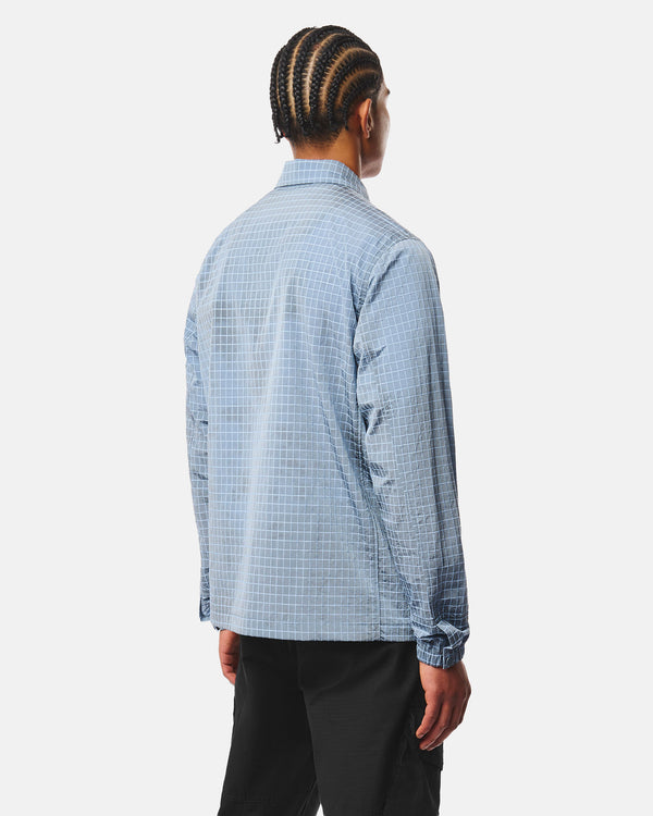 Camicia Over Vinnie Blu Peruviano
