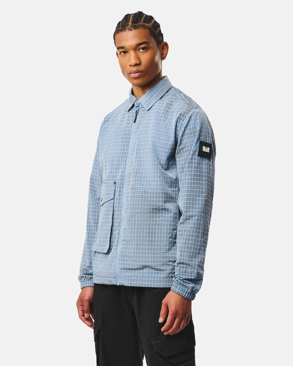 Camicia Over Vinnie Blu Peruviano