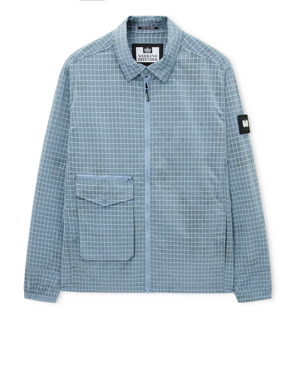 Plus Size - Vinnie Over-Shirt Peruvian Blue
