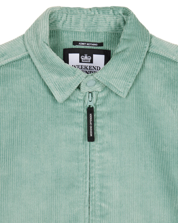 Vinnie Cord Over-Shirt Mint Tea Green