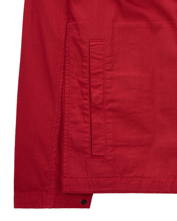 Formella Garment Dye Over-Shirt Scarlet Red
