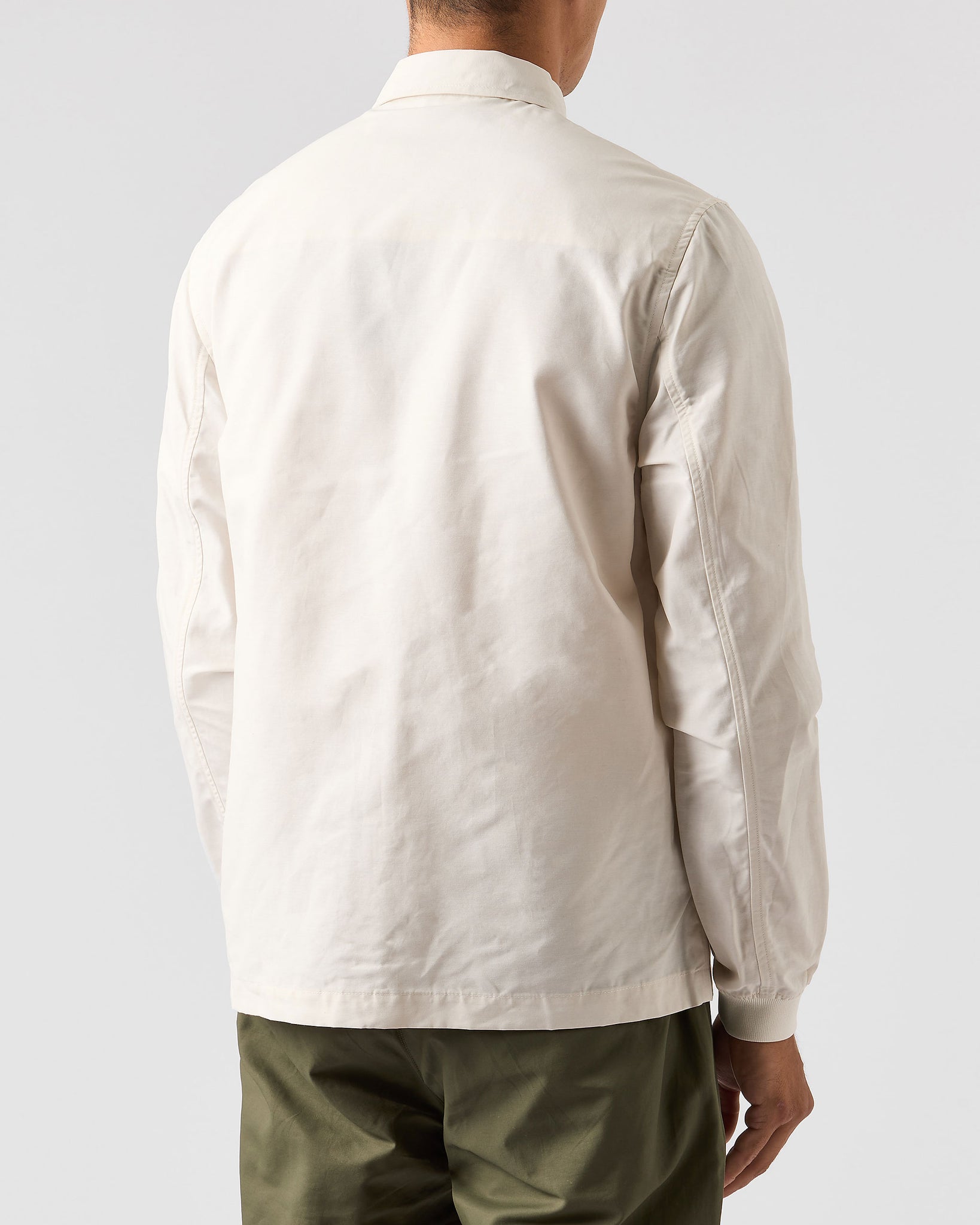 Latmun Mesh Pocket Over-Shirt Winter White