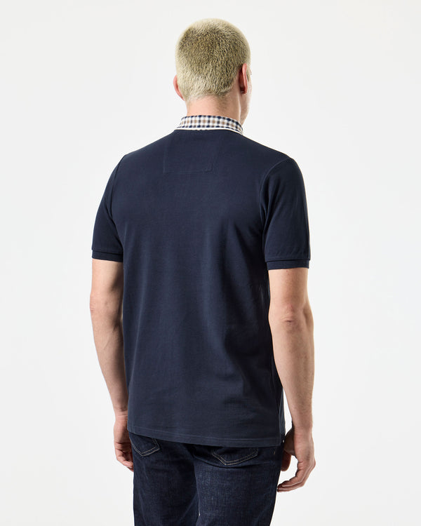 Lachine Polo Shirt Navy/Mid House Check